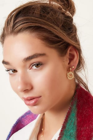 Ear Studs Star - Sparkle Collection Gold Color Copper h5 Picture2